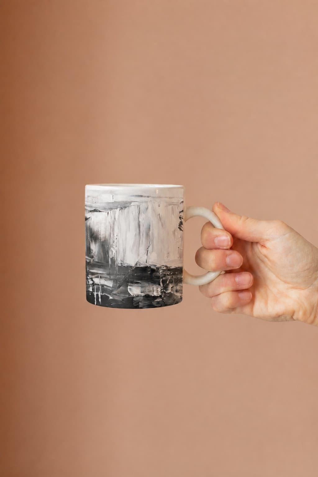 The creator artwork printed on a ceramic mug as a finished goodie.